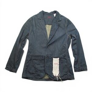 Vintage Levi's Red Blazer Jacket Mens XL Blue Denim Two Button Casual Workwear